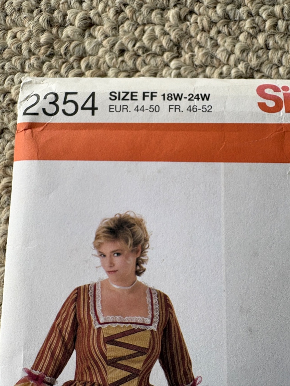 Simplicity Plus Size Colonial Renaissance Costume Pattern 18W-24W Uncut FF - Picture 3 of 5